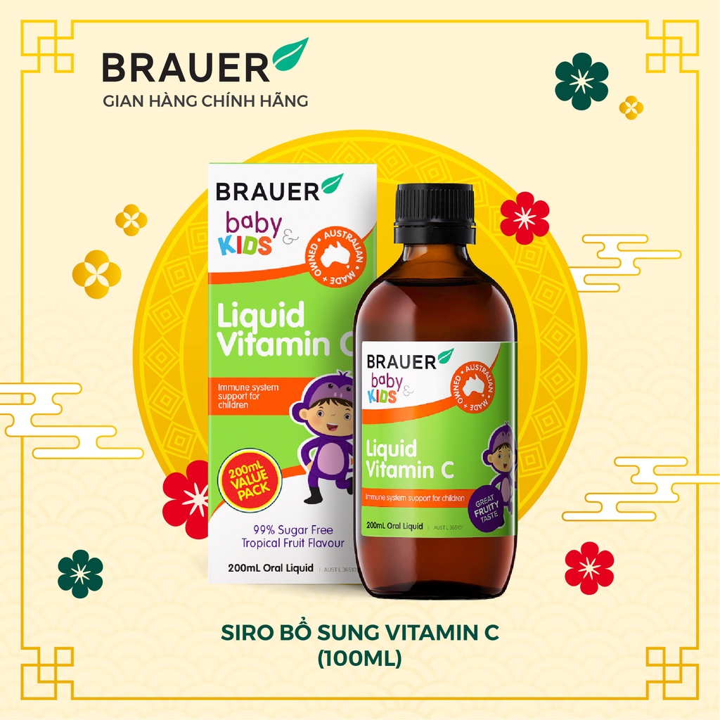 Brauer Liquid Vitamin C Syrup For Children From 1 Year Old (100ml