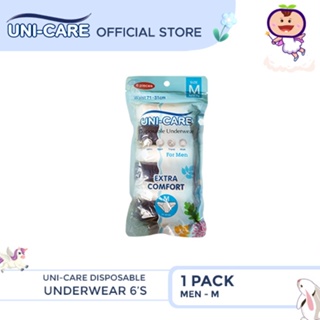 Uni-Care Disposable Underwear for Men 6's (Medium) Pack of 1