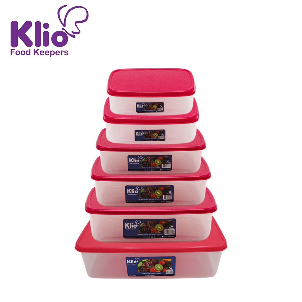 KLIO by Winland Rectangular Stackable Food Keeper Plasticware