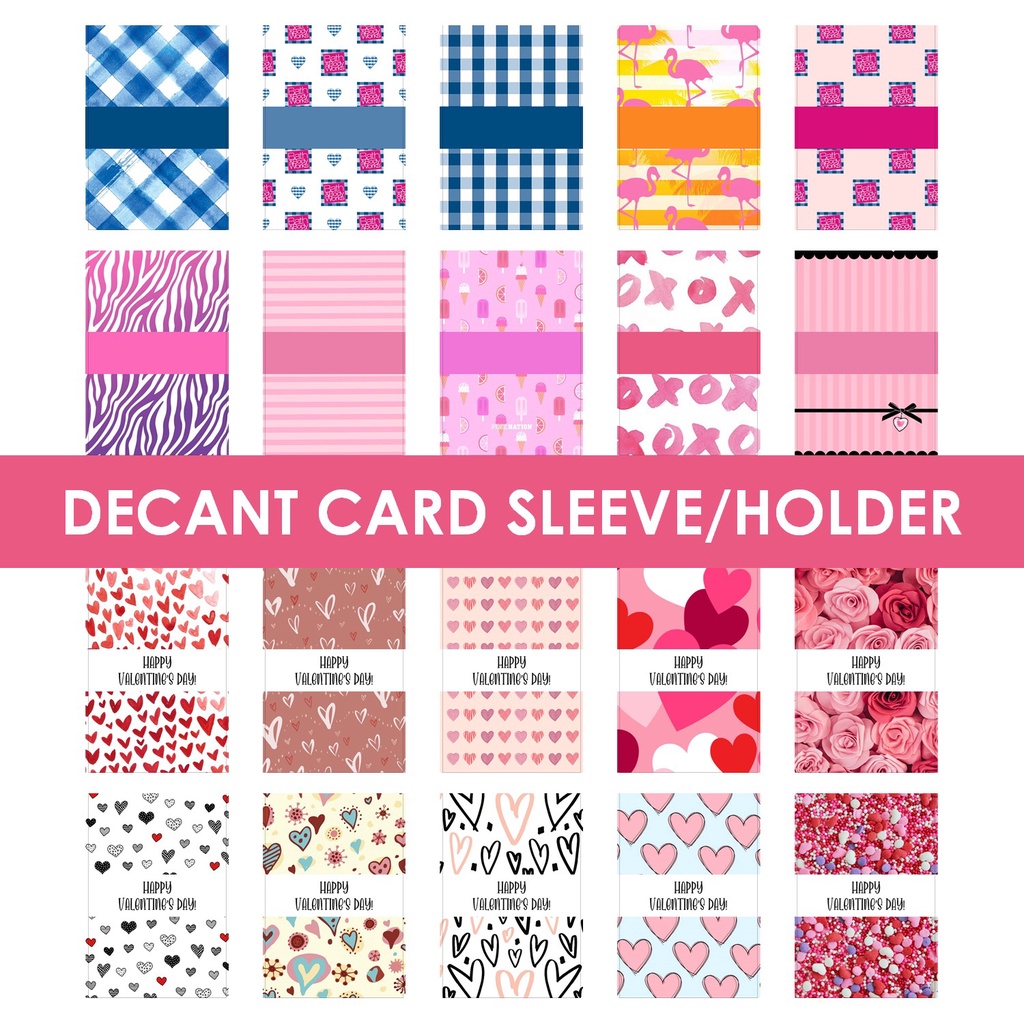 Decant Card Sleeve/Holder with Plastic Pouch Shopee Philippines