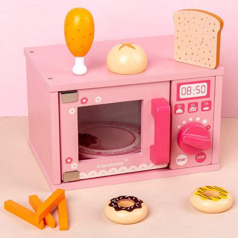 wooden microwave oven toy , microwave toy oven playset Shopee Philippines