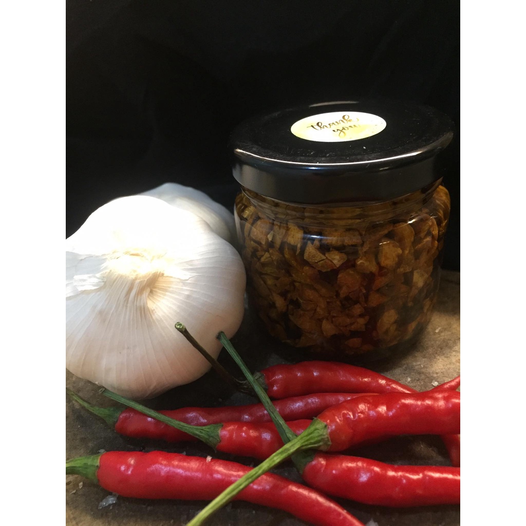 Chili Garlic (Crispy Chili Garlic,Chili paste in oil,Carolina Reaper