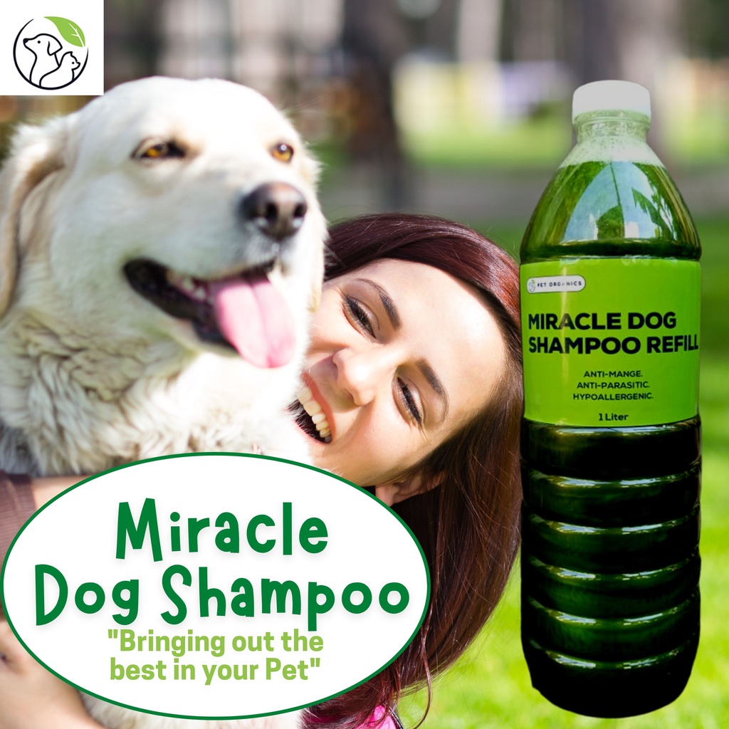 [PET ORGANICS] Miracle Dog Shampoo 1 LITER AntiMange AntiParasitic