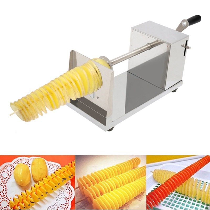 COD Stainless Steel Hand Crank Potato Peeler Potato Tower Machine ...