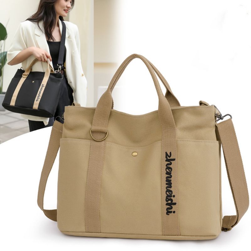 YQY new fashion ladies Canvas casual shoulder tote bag sling bag #2249 - Image 4