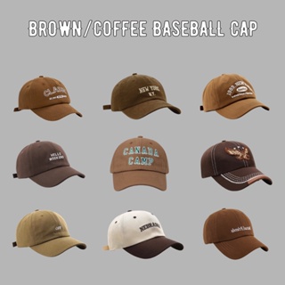 Brown/Coffee Color Theme Korean Cotton Unisex Baseball Cap School Cap OOTD
