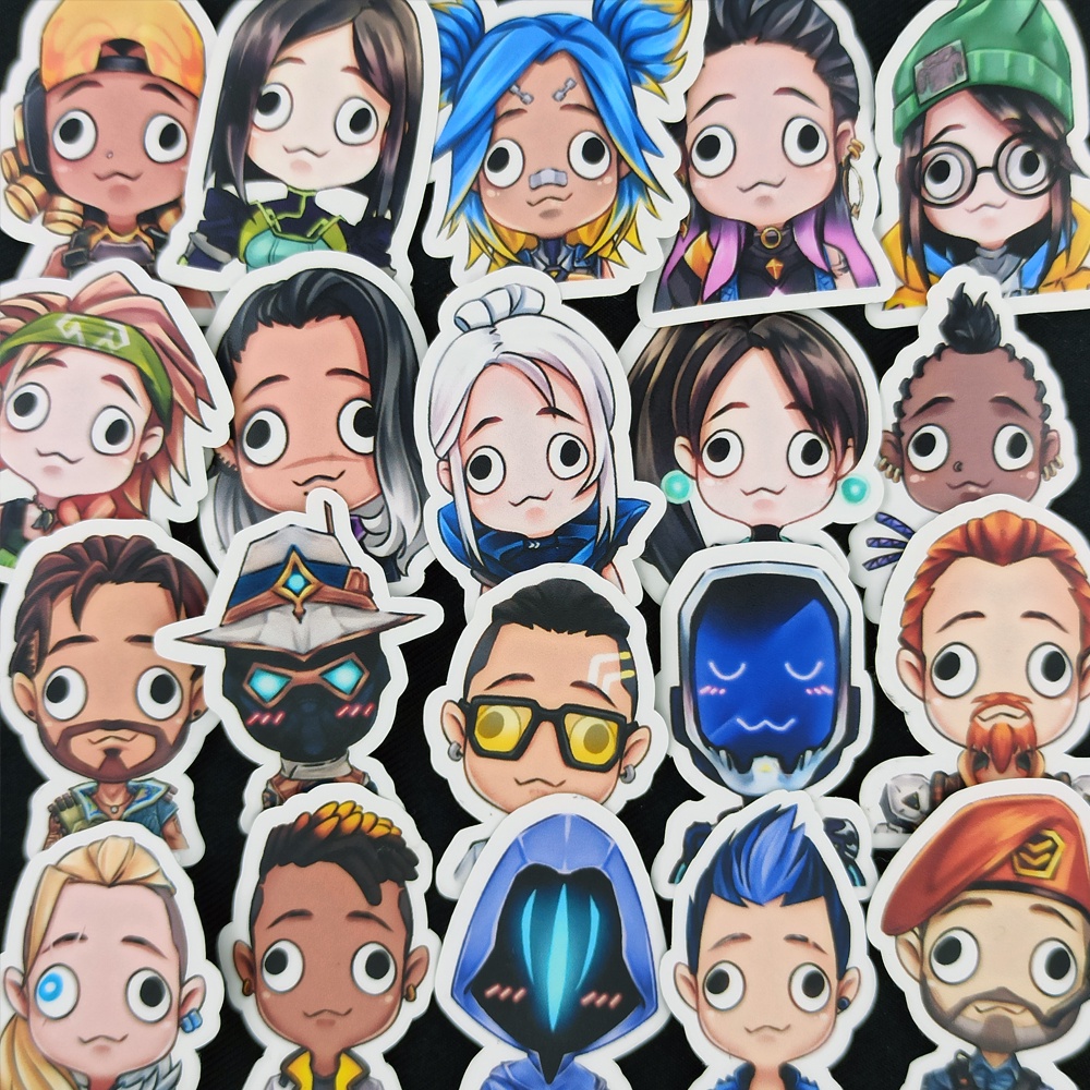 VALORANT Derpy Agents Waterproof Stickers | Shopee Philippines