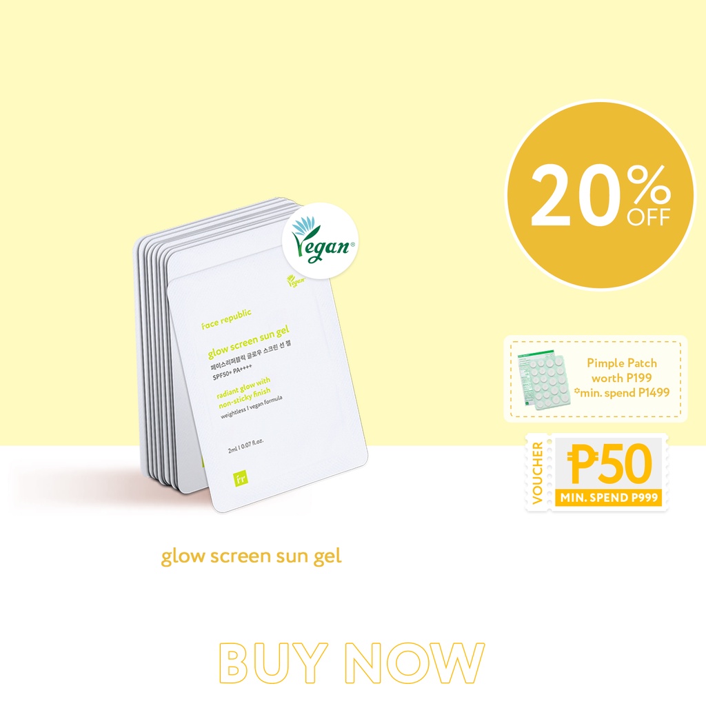 Face Republic Glow Screen Sun Gel 2mL (10 pcs) Shopee Philippines