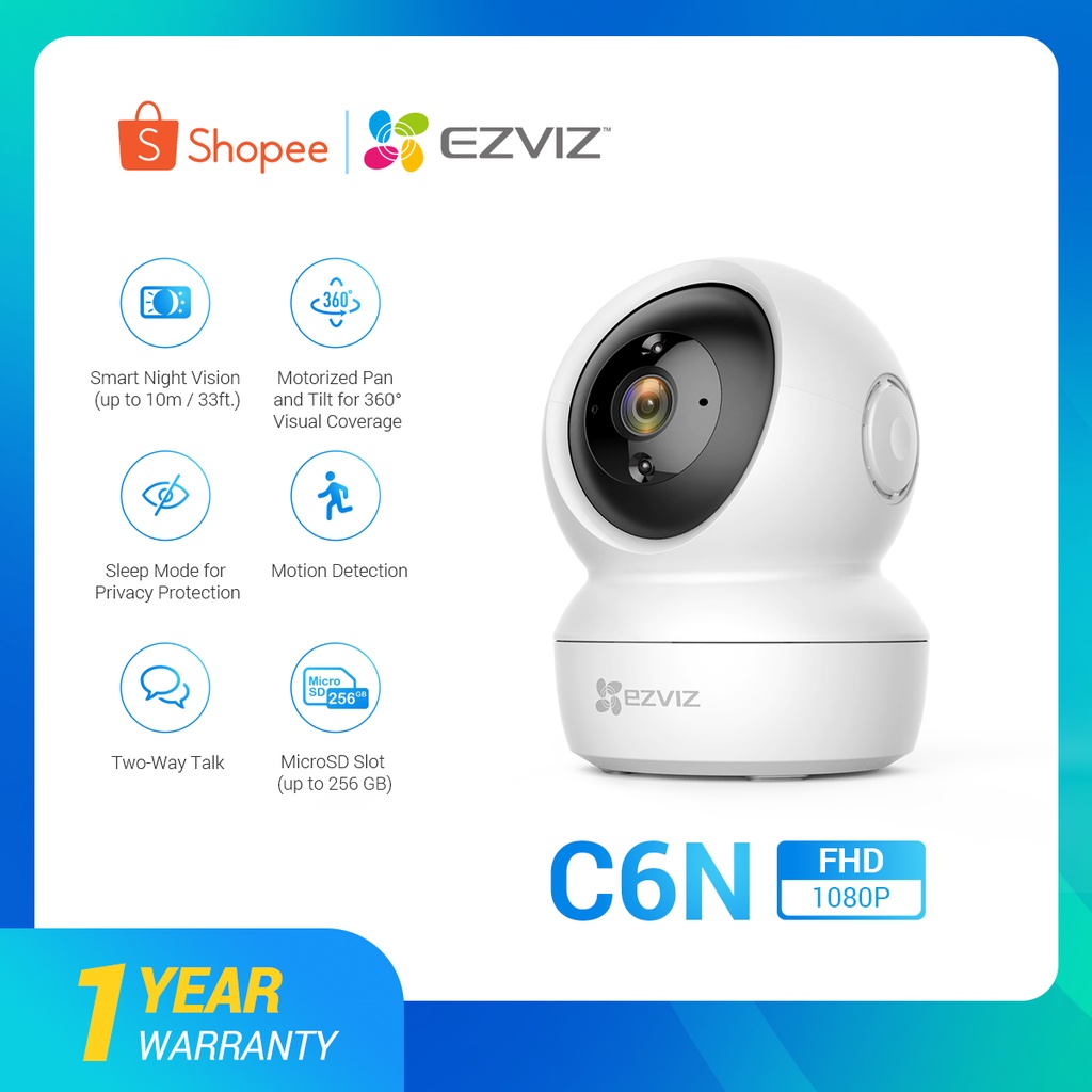 EZVIZ C6N 1080P Indoor Security Camera 360° Pan/tilt Home HD WiFi