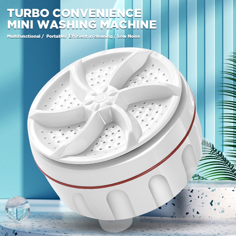 Mini Portable Washing Machine Multifunctional Ultrasonic Turbine Washing Machine Mini Turbo
