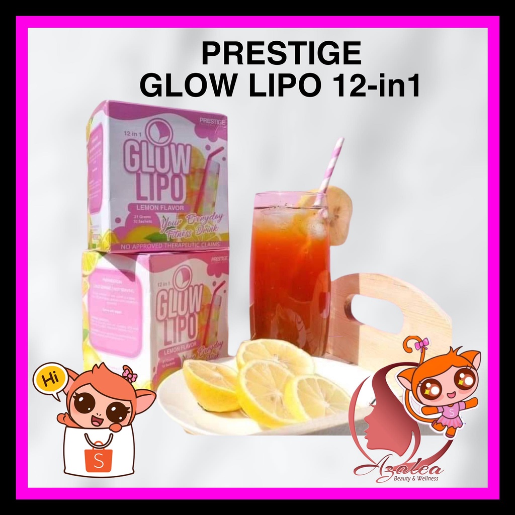 Prestige Glow Lipo 12in1 Slimming Juice Lemon Flavor 10 sachets