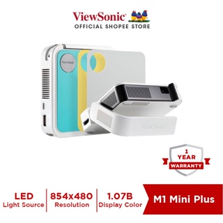 ViewSonic M1 Mini Plus Smart LED Pocket Cinema Projector with Built-in JBL Speaker