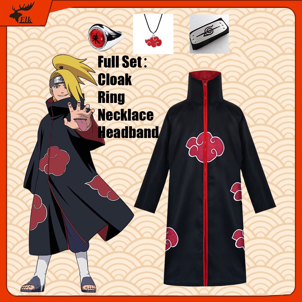 Naruto Costume Akatsuki Cloak Cosplay Sasuke Uchiha Cape Cosplay Itachi ...