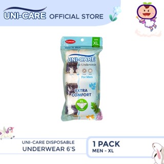 Uni-Care Disposable Underwear for Men 6's (XL) Pack of 1