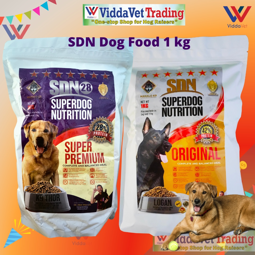 1 kg SDN Superdog Nutrition 1 kg Manalo K9 1 kg SDN Dog Food Original 1