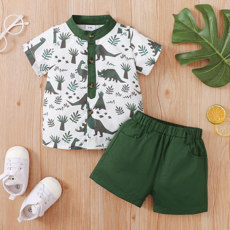 Safari Outfit Zoo Keeper Dino Baby Boy Birthday Clothes | Shopee ...