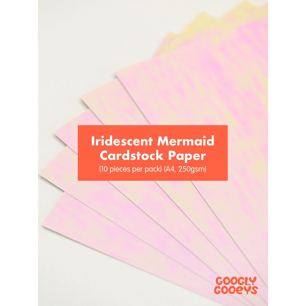 Googly Gooeys Iridescent Mermaid Cardstock Paper for Cricut Cameo