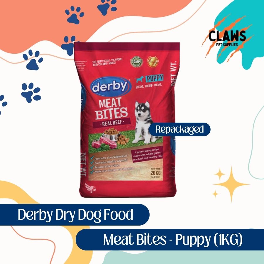 Derby Meat Bites Dog Food (Puppy) [1kg repack] Shopee Philippines
