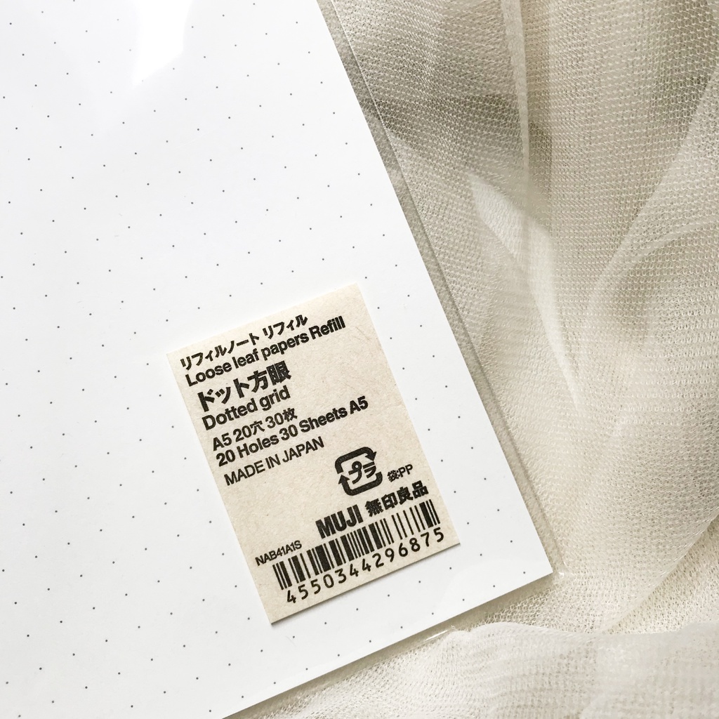 MUJI Loose Leaf Paper (Refill for Binders) Shopee Philippines