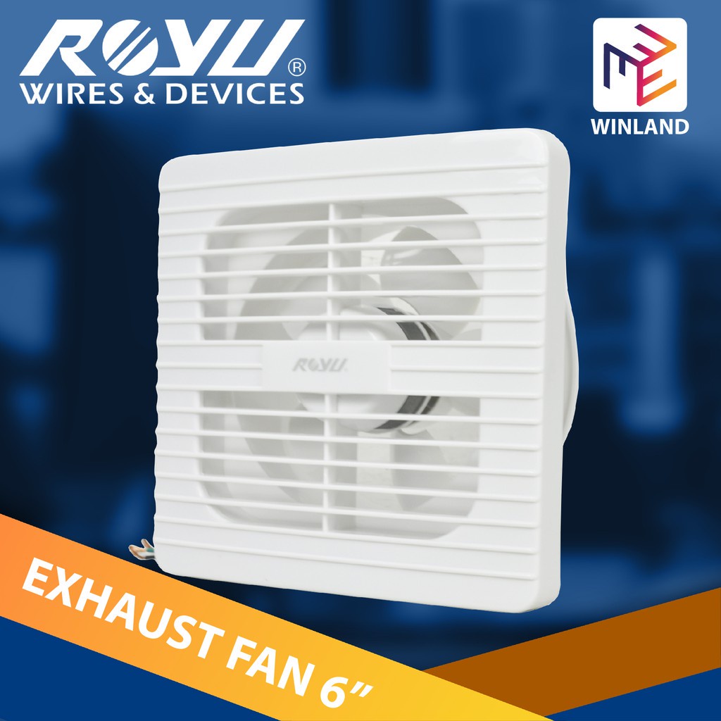 ROYU by Winland Wall Mounted Exhaust Fan 6 inches REFW17/06W Shopee
