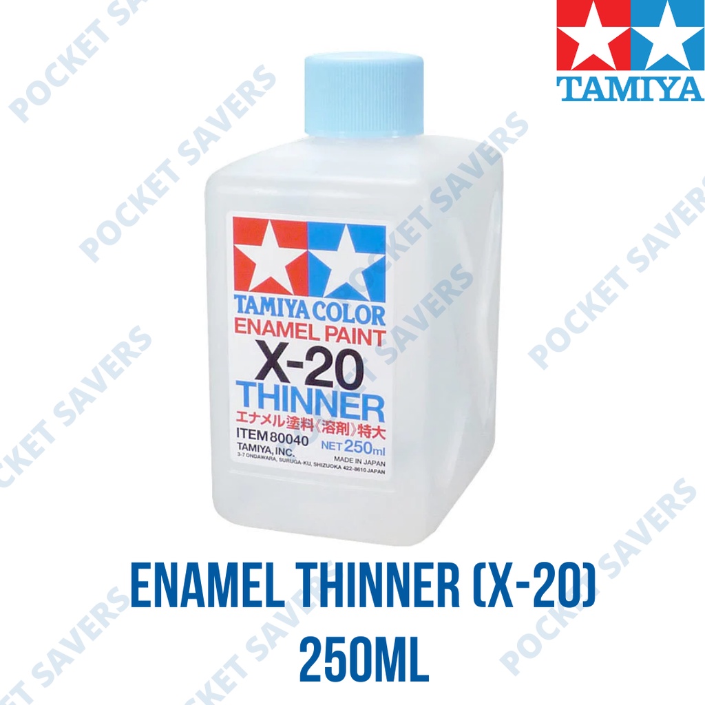 TAMIYA Enamel Paint Thinner 250 ml (X20, Organic Solvent) Shopee