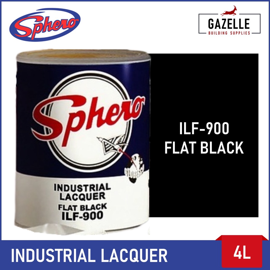Sphero Industrial Lacquer Flat Black 4L Shopee Philippines