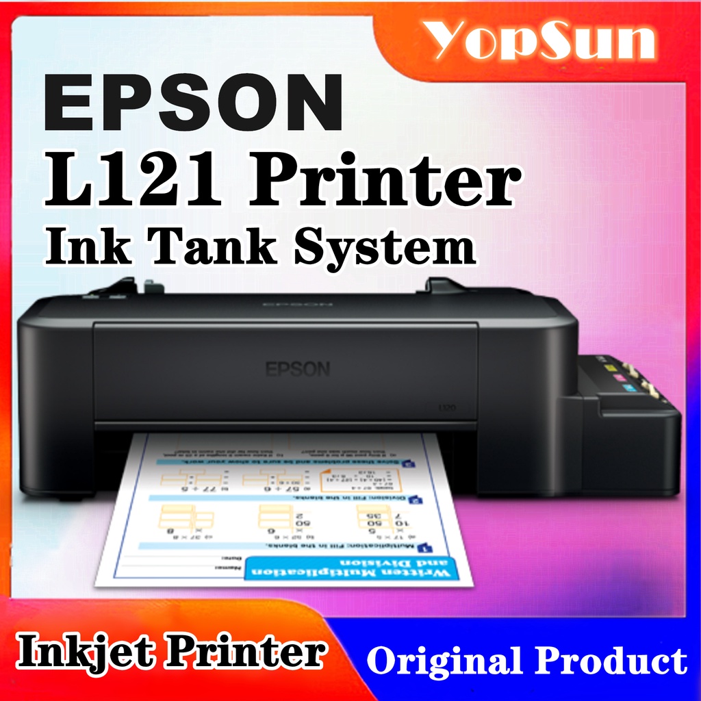 Epson L121 Inkjet Printer With Ink Tank System Shopee Philippines 5934