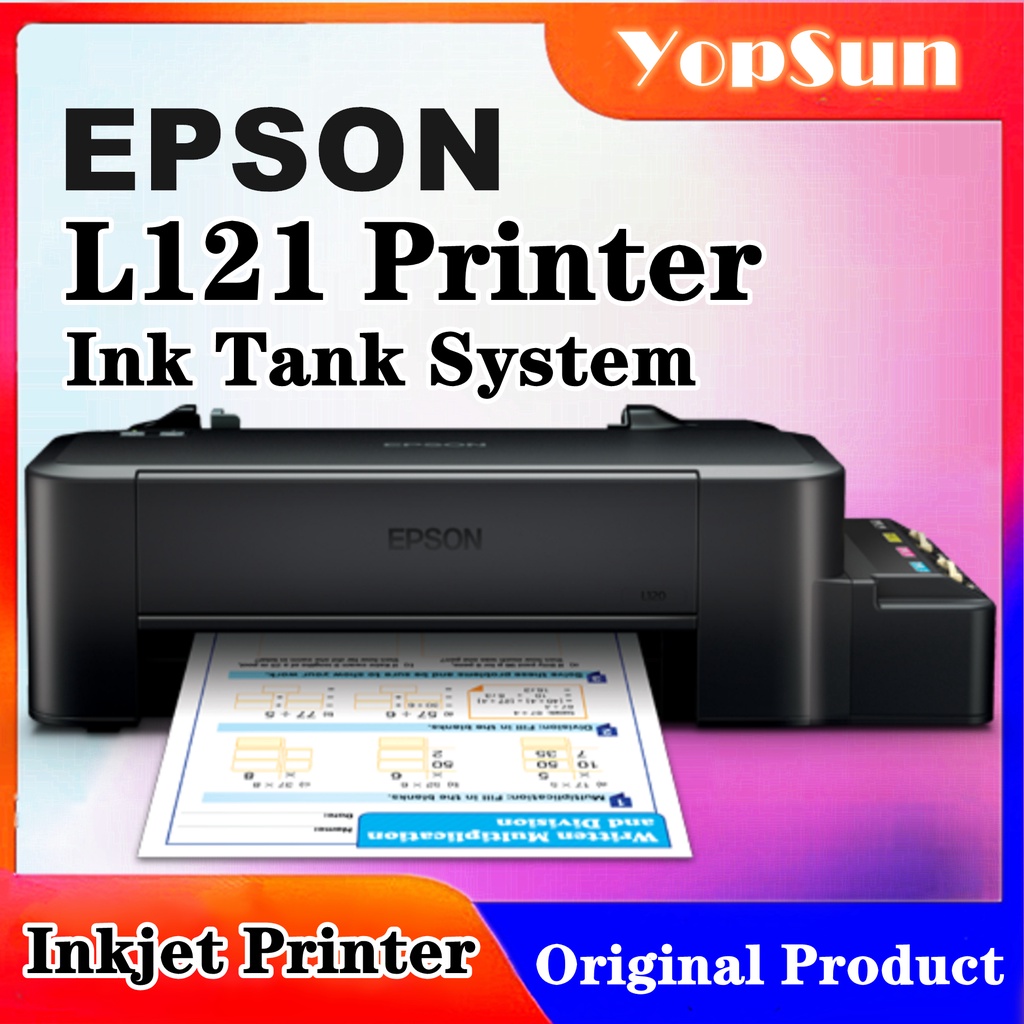 Epson L121 Inkjet Printer With Ink Tank System Shopee Philippines 6444