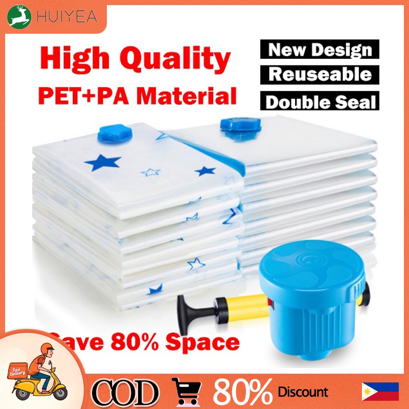 Electric/hand Pump Vacuum Bag Reusable Storage Bag Compression Bag