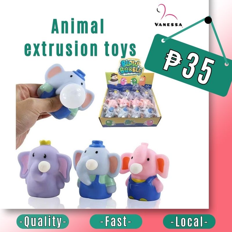 Hand Stretchy Toy Kawaii Squeeze Elephant Sensory Fidget Spit Bubble