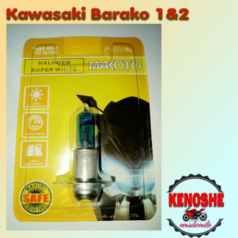 BC 175 1&2 - HEADLIGHT BULB MAKOTO(Halogen Superwhite) | Shopee Philippines