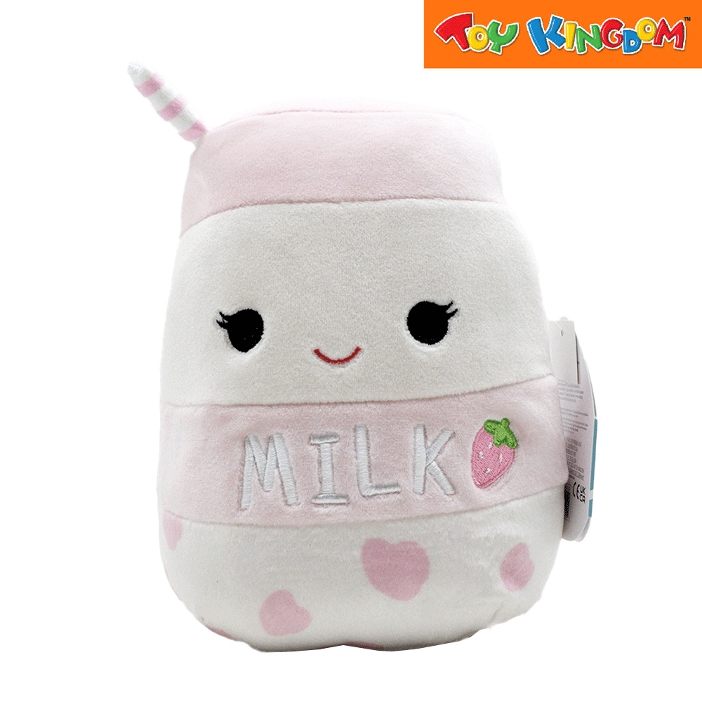 Squishmallows Amelia the Strawberry Milk with Straw 7.5 inch Stuffed ...