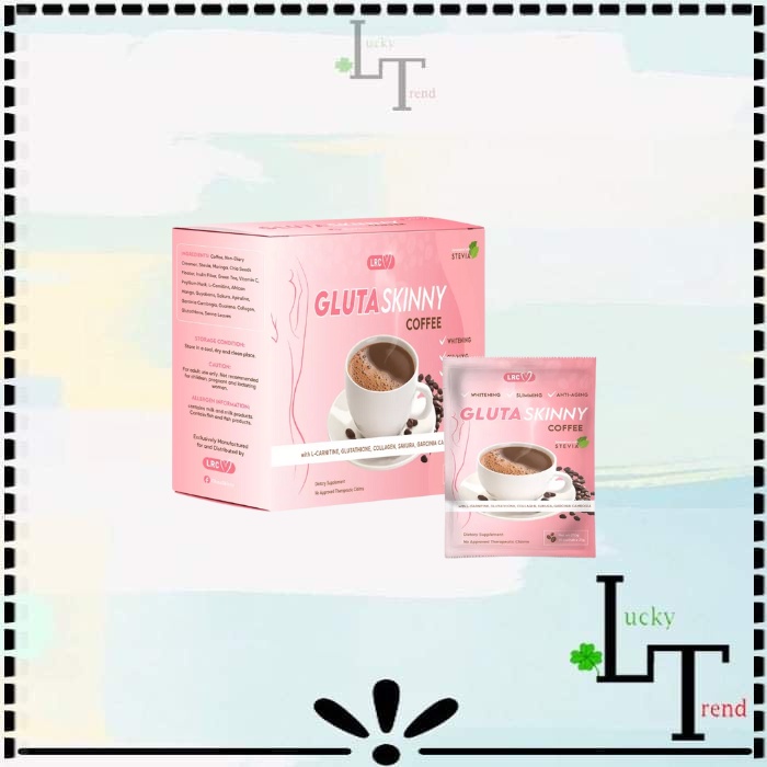 LRC Gluta Skinny Coffee with Lcarnitine Glutahtione Sakura Garcinia cambogia 10 sachetsx 21g