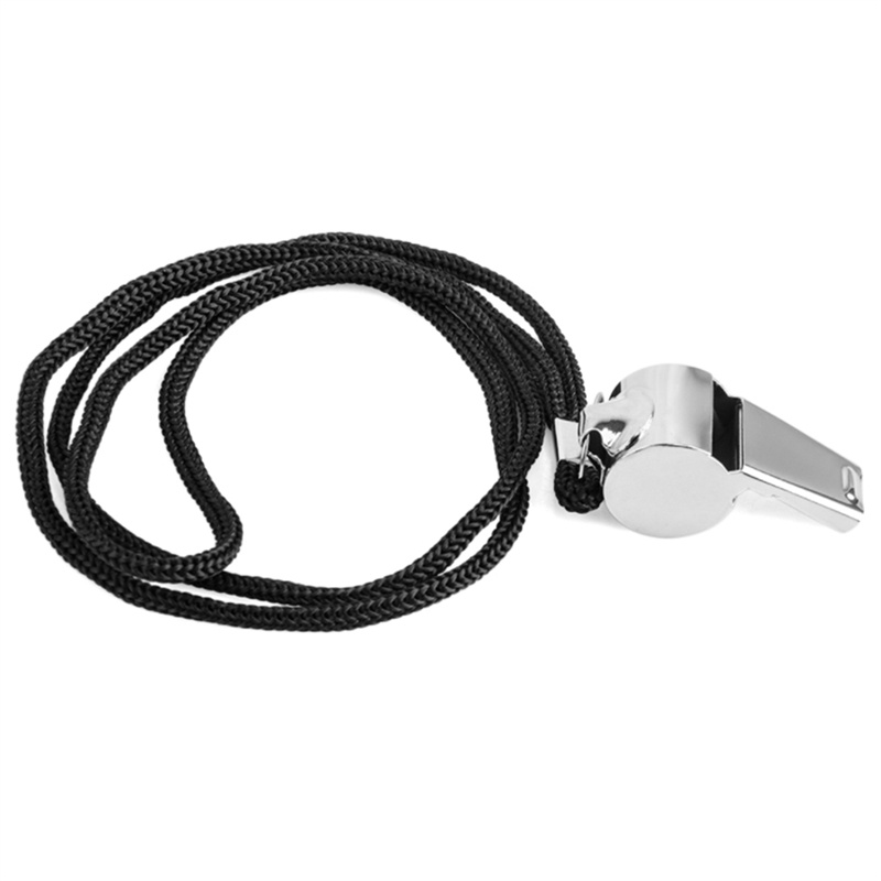 Stainless steel whistle 6 word metal referee whistle first aid whistle