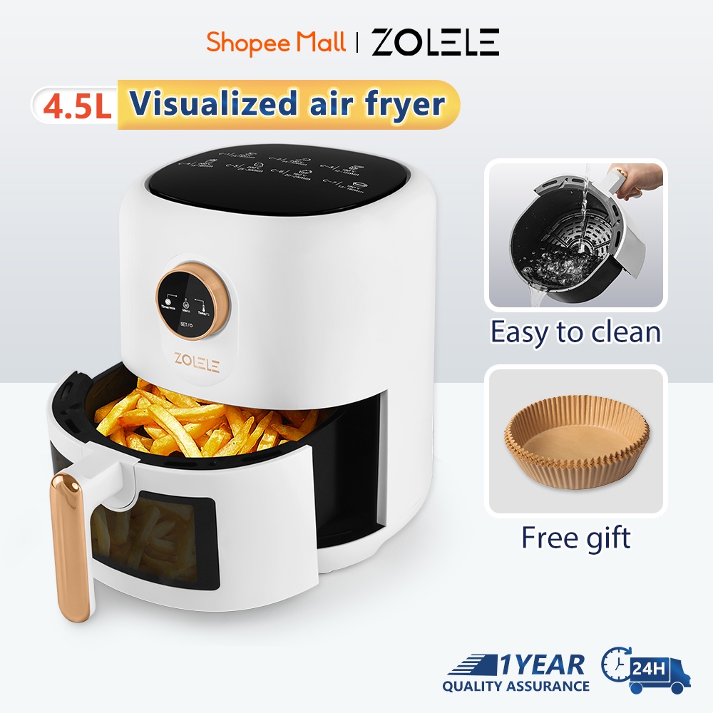 ZOLELE 4.5L Air Fryer Multi Function Air Fyer Kitchen Oven Airfryer