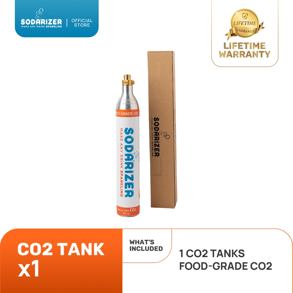 Sodarizer CO2 Tank 1 Liter sparkling water for soda maker, food grade