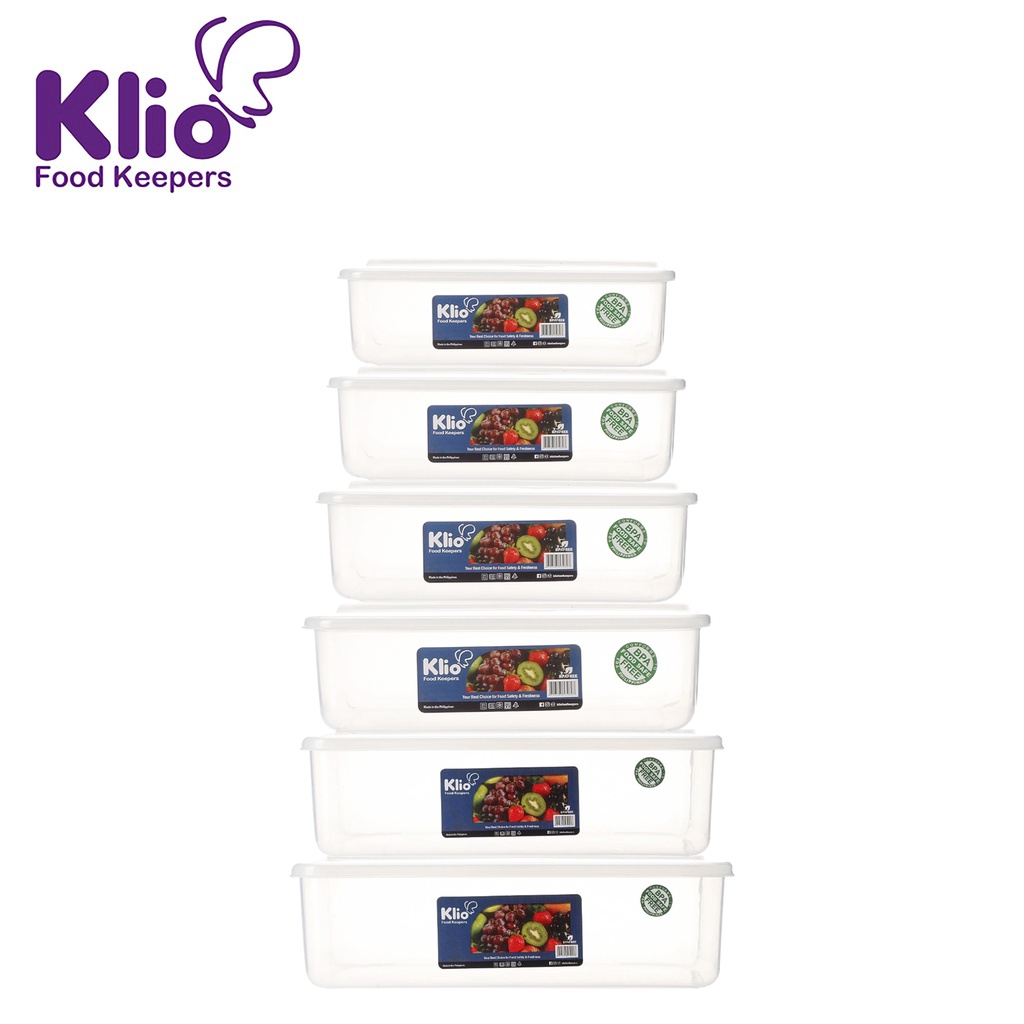 KLIO by Winland Rectangular Stackable Food Keeper Plasticware