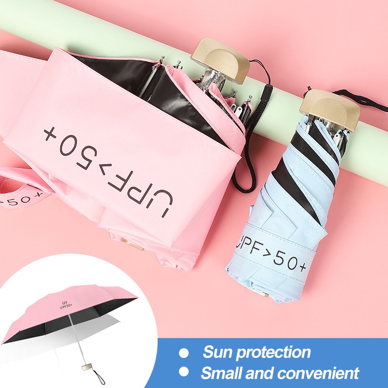 Sun Umbrella Sunscreen Anti-ultraviolet Female Compact Portable Sunny ...