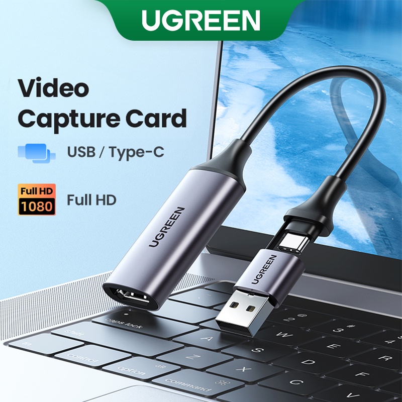 UGREEN Video Capture Card 4K HDMI to USB/TypeC HDMI Video Grabber Box