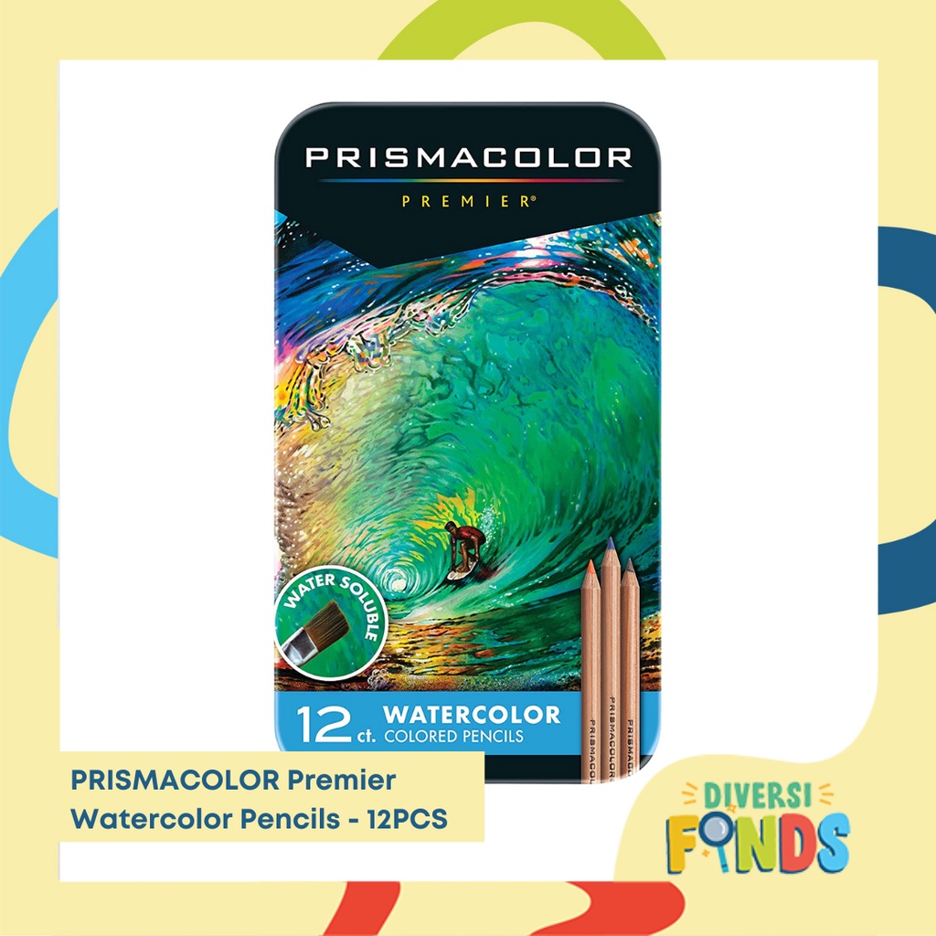 Prismacolor Premier WaterSoluble Watercolor Pencil Set 12 Colors