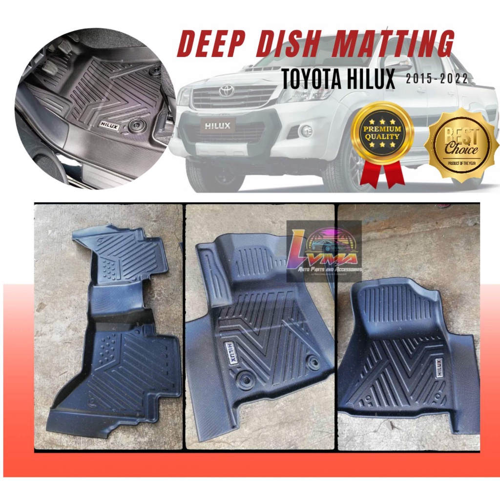 TOYOTA Hilux 2015-2022 Deep Dish Matting | Shopee Philippines