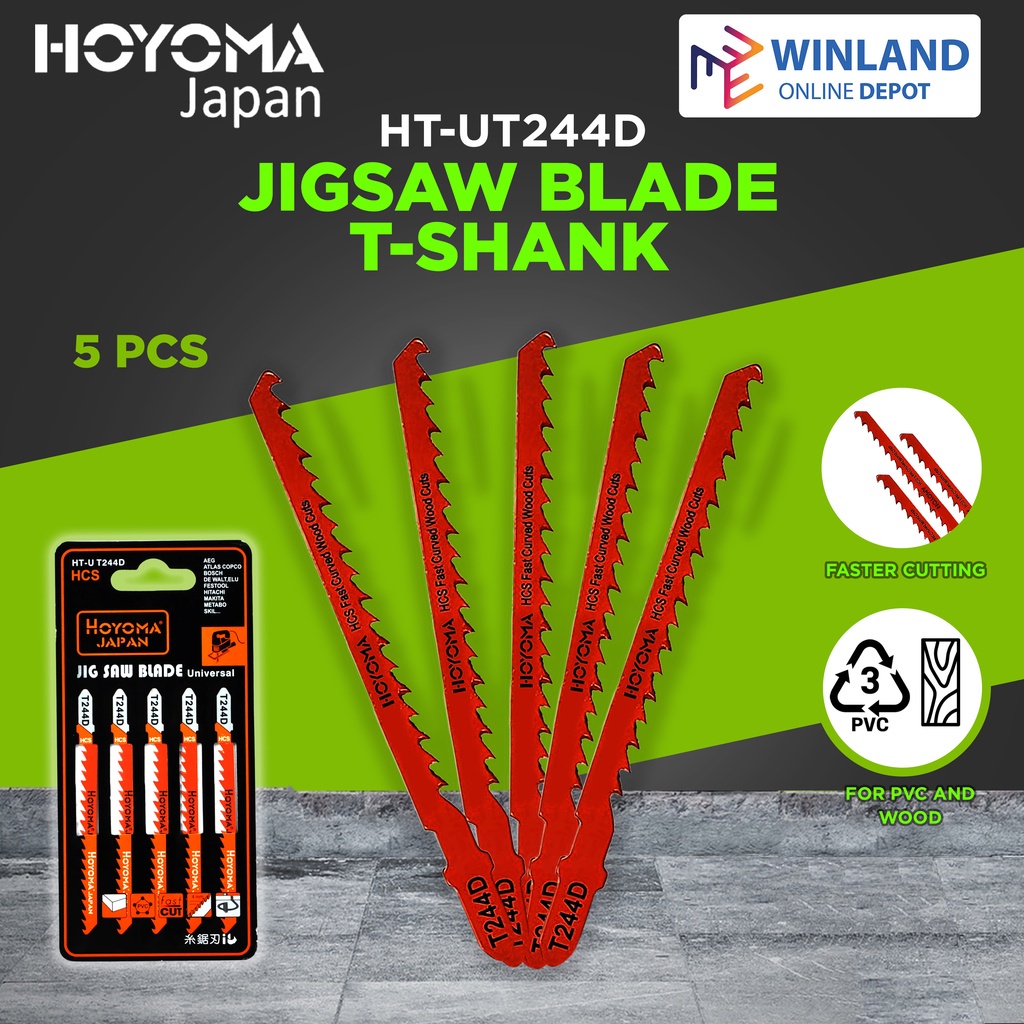 HOYOMA JAPAN by Winland Jig Saw Blade T Shank Type Jigsaw Blade Fast