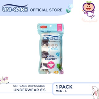 Uni-Care Disposable Underwear for Men 6's (Large) Pack of 1
