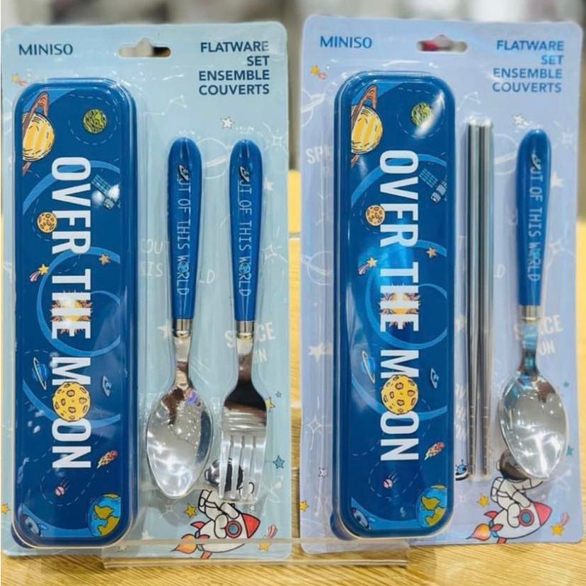 Out of This World Flatware Set (Spoon & Fork) by Miniso Shopee