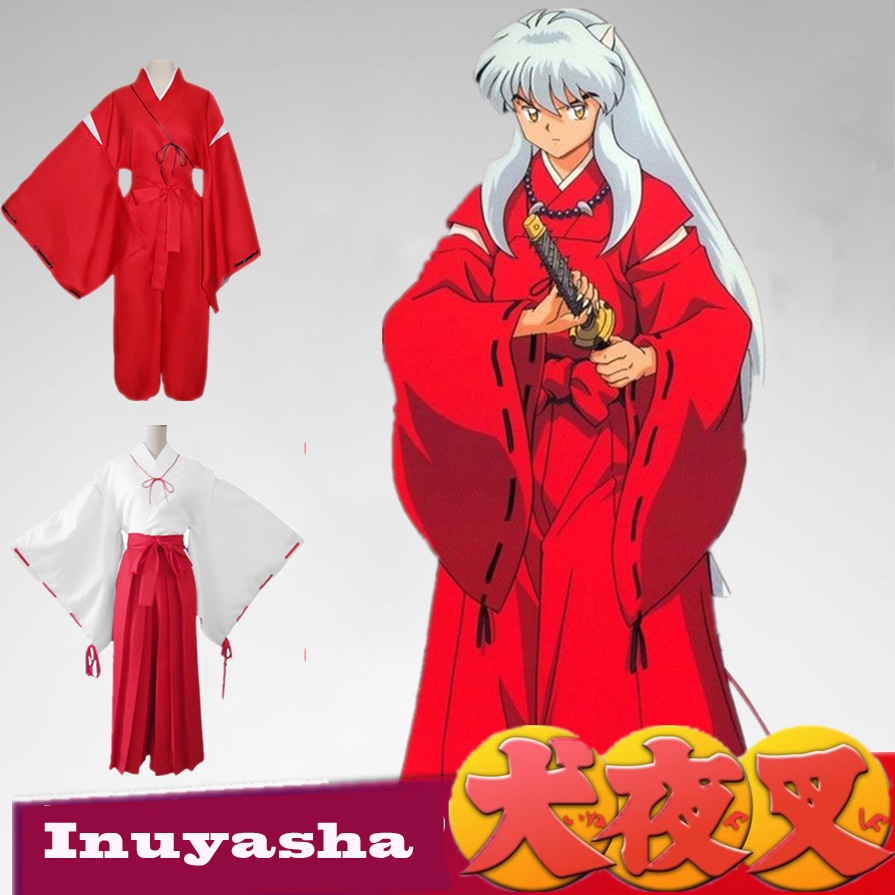 Anime Inuyasha Kikyo cosplay costume kimono warrior suit cosplay full ...