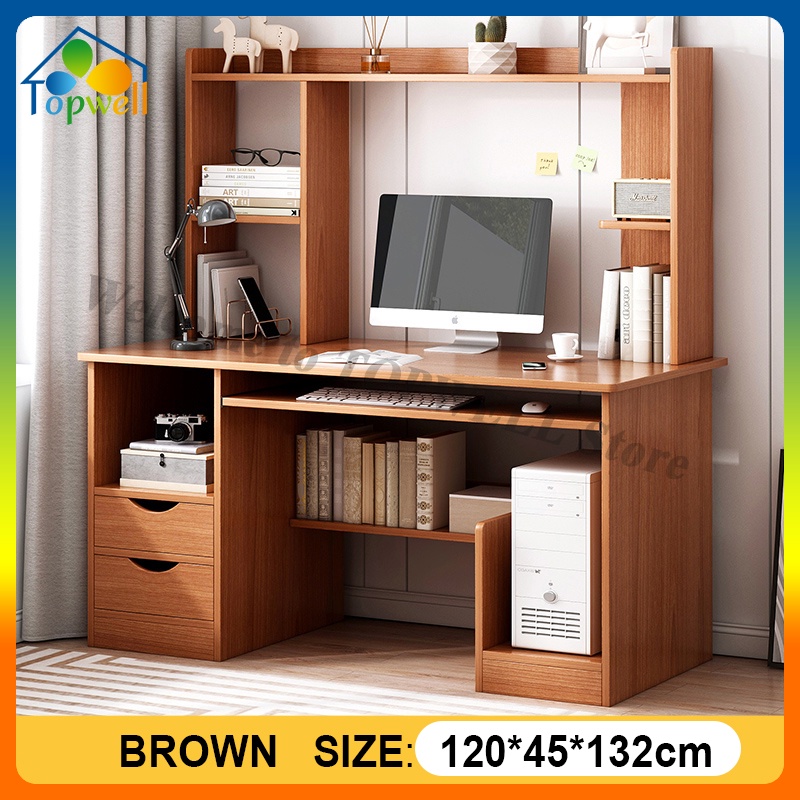 Computer Table Desktop with drawer and shelf Home Computer Desk Table