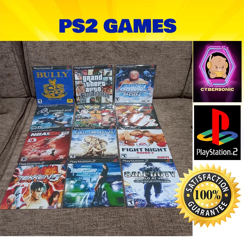 PS2 GAMES BURN QUALITY DVD FOR MODIFIED PS2 Shopee Philippines