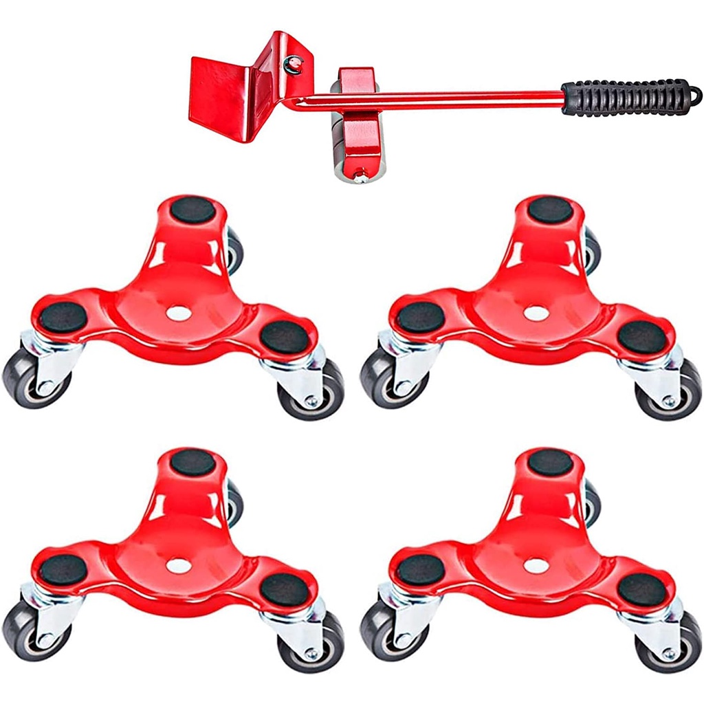 Heavy Duty Furniture Mover Dolly with Lifter, 6 Inch Steel TriDolly 3