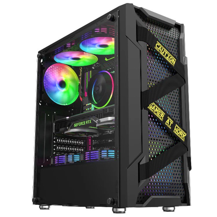 KENLEI KEYTECH T600 Terminator series Mid Tower Gaming Case Tempered