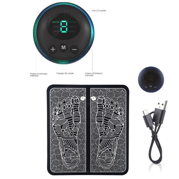 Electric Foot Massage Pad Feet Muscle Stimulator Improve Blood ...